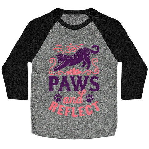 Paws And Reflect (Cat) Baseball Tee