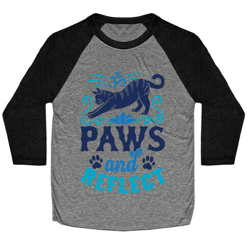 Paws And Reflect (Cat) Baseball Tee