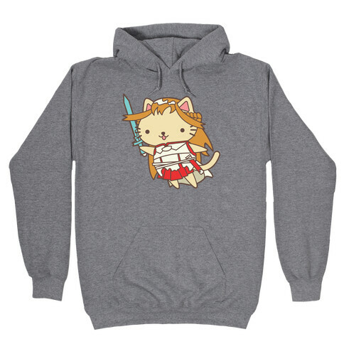 Cat Cosplay Asuna Hooded Sweatshirt