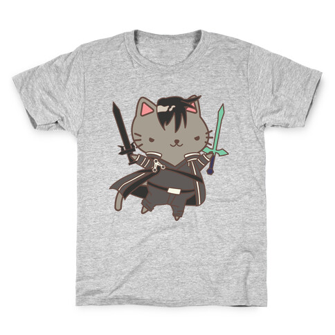 Cat Cosplay Kirito Kids T-Shirt