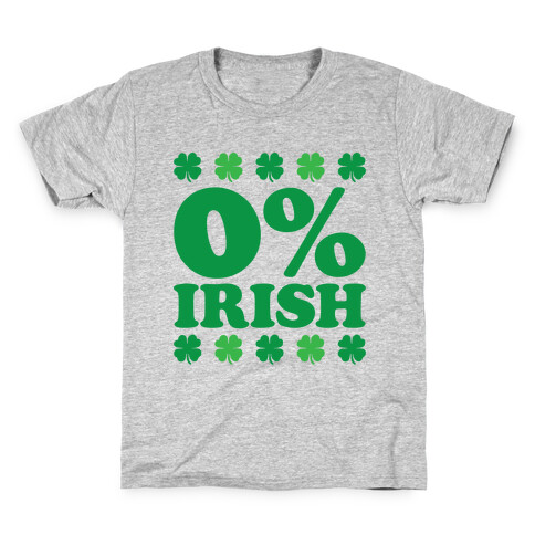 Zero Percent Irish Kids T-Shirt