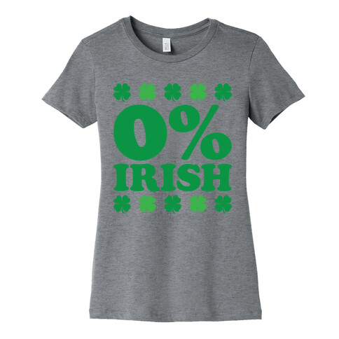 Zero Percent Irish Womens T-Shirt