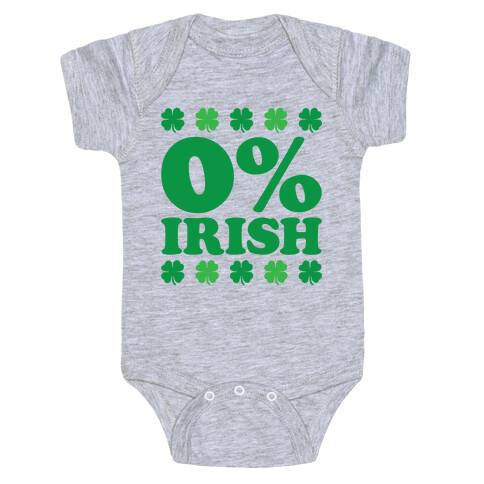 Zero Percent Irish Baby One-Piece