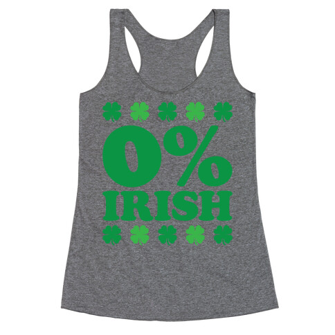 Zero Percent Irish Racerback Tank Top