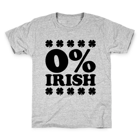 Zero Percent Irish Kids T-Shirt