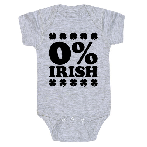 Zero Percent Irish Baby One-Piece