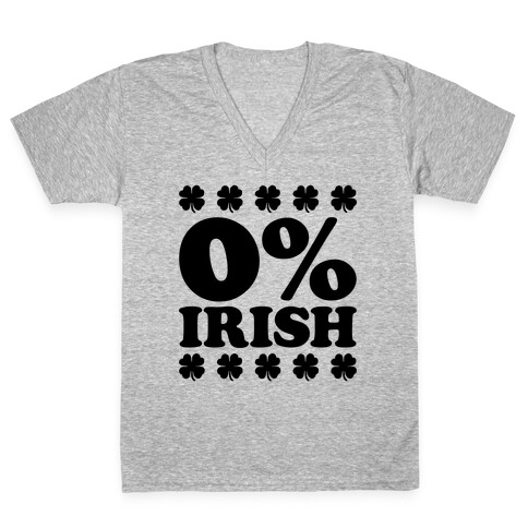 Zero Percent Irish V-Neck Tee Shirt