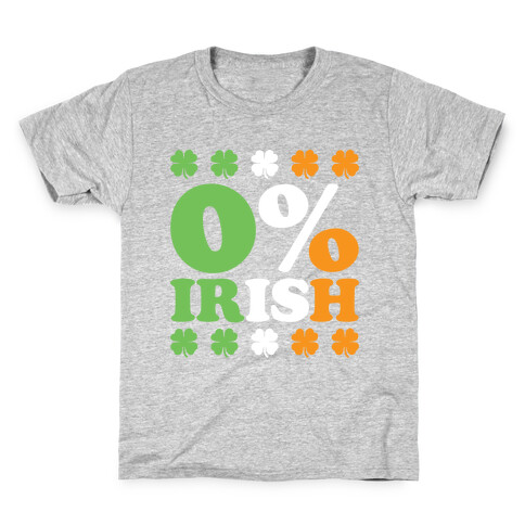 Zero Percent Irish Kids T-Shirt