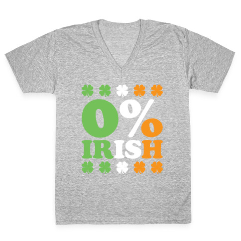 Zero Percent Irish V-Neck Tee Shirt