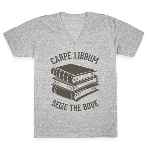 Carpe Librum (Seize The Book) V-Neck Tee Shirt