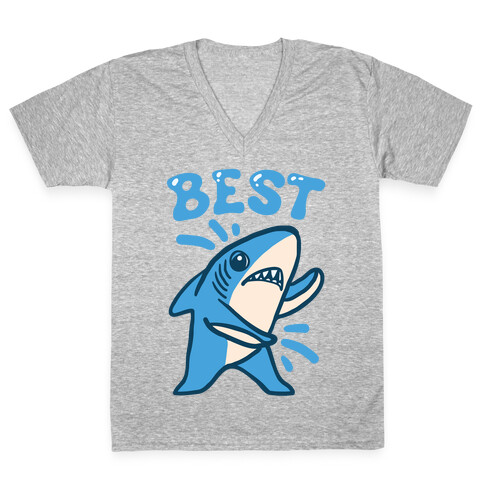 Best Friend Sharks (Part 1) V-Neck Tee Shirt