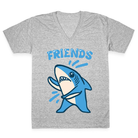 Best Friend Sharks (Part 2) V-Neck Tee Shirt