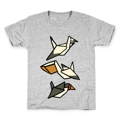 Nautical Origami Seabirds Kids T-Shirt