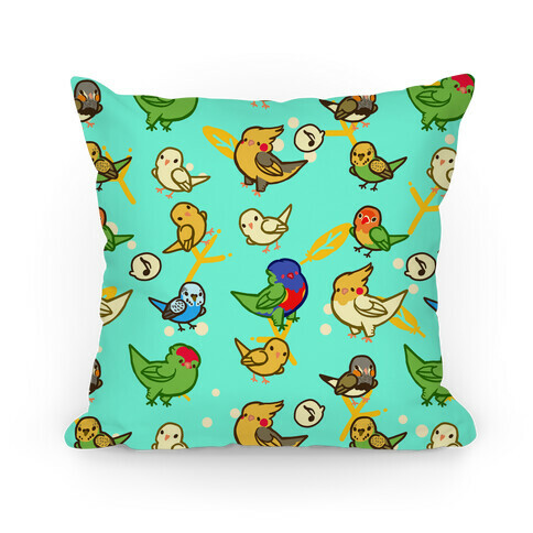 Bird Lover Pattern Pillow