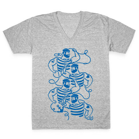 Knotty Sailors V-Neck Tee Shirt