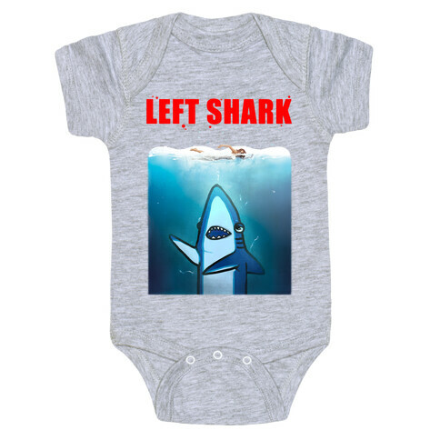 Left Shark Jaws Parody Baby One-Piece