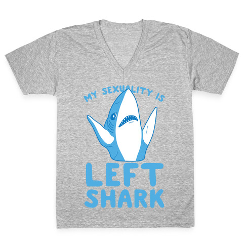My Sexuality Is Left Shark V-Neck Tee Shirt