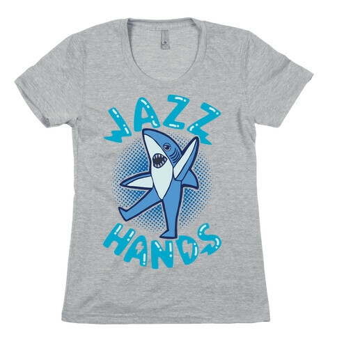 Left Shark Jazz Hands Womens T-Shirt