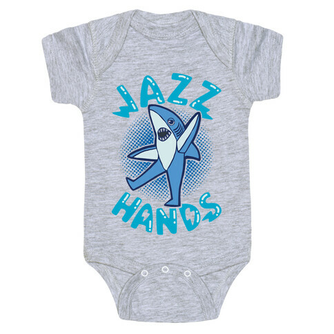 Left Shark Jazz Hands Baby One-Piece