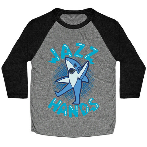 Left Shark Jazz Hands Baseball Tee