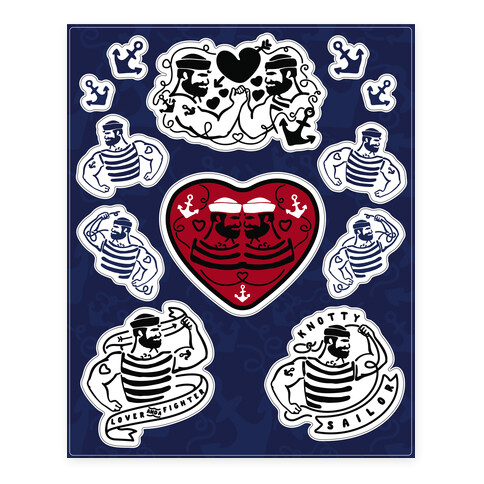 Knotty Sailor  Stickers and Decal Sheet