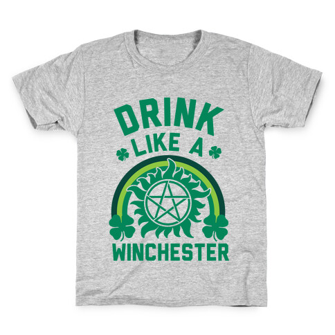 Drink Like A Winchester (St. Patrick's Day) Kids T-Shirt