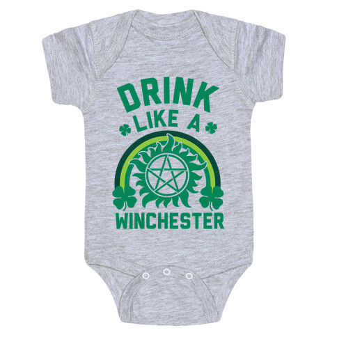 Drink Like A Winchester (St. Patrick's Day) Baby One-Piece