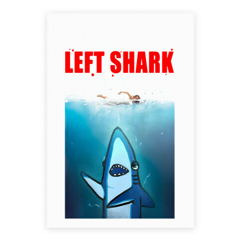 Left Shark Jaws Parody Poster