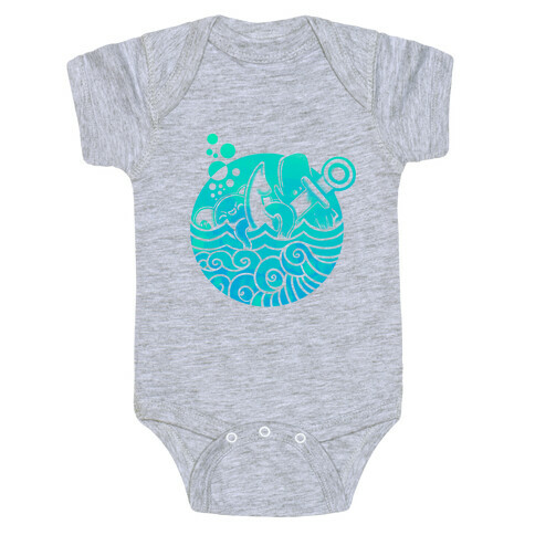 Aqua Friends Octopus & Whale Baby One-Piece