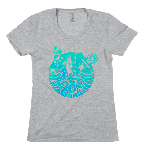 Aqua Friends, Octopus & Whale Womens T-Shirt