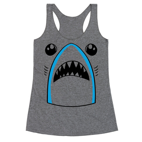 Left Shark Face Racerback Tank Top