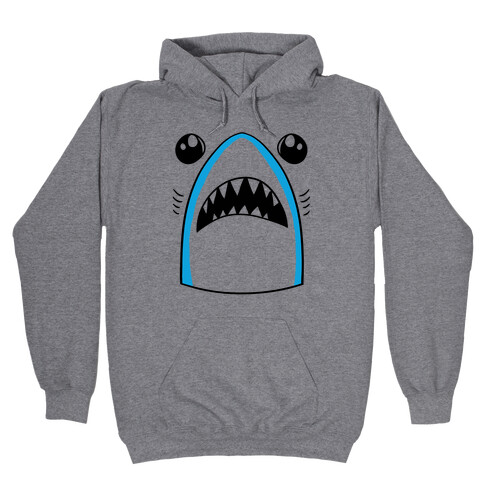 Left Shark Face Hooded Sweatshirt