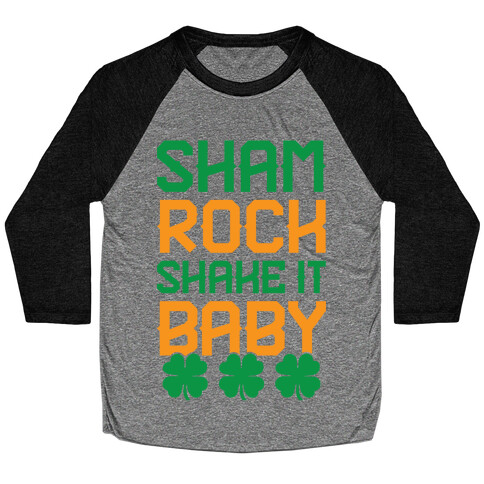 Shamrock Shake It Baby Baseball Tee