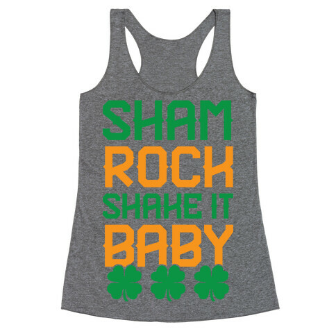 Shamrock Shake It Baby Racerback Tank Top