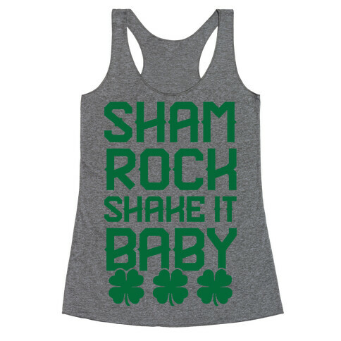Shamrock Shake It Baby Racerback Tank Top