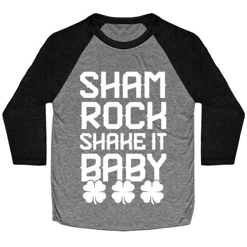 Shamrock Shake It Baby Baseball Tee