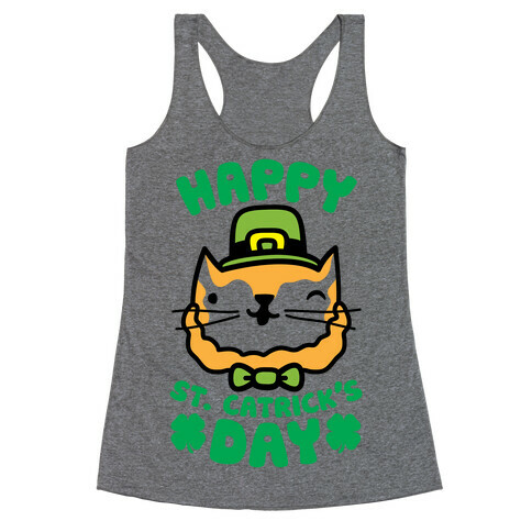 Happy St. Catrick's Day Racerback Tank Top