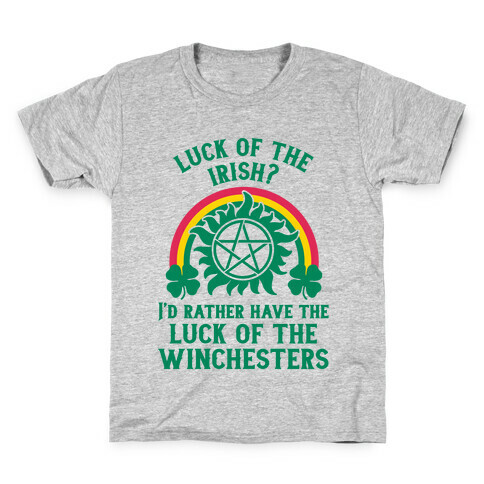 Luck of the Winchesters Kids T-Shirt