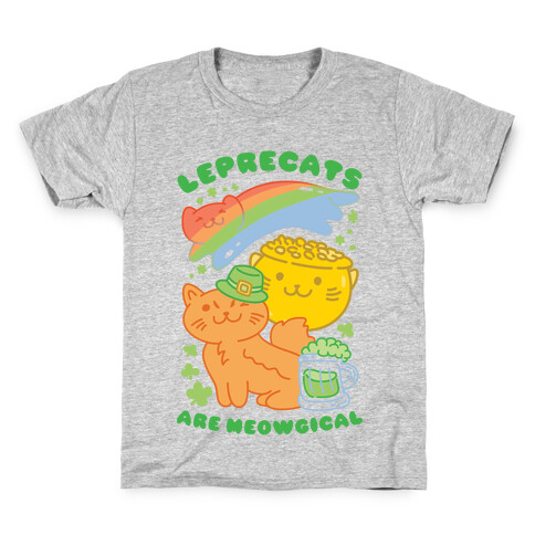 Leprecats Are Meowgical Kids T-Shirt