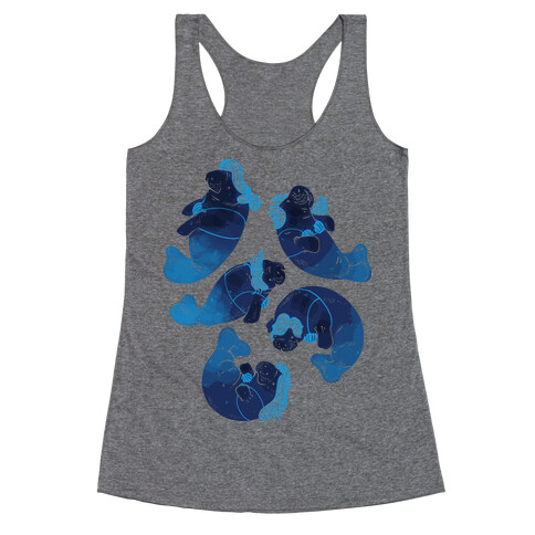 Mermaid Manatees Racerback Tank Top