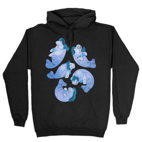 Mermaid Manatees Hooded Sweatshirt