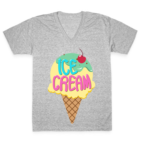 Ice Cream (Tank) V-Neck Tee Shirt