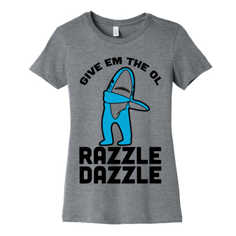 Left Shark Razzle Dazzle Womens T-Shirt