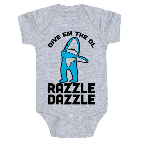 Left Shark Razzle Dazzle Baby One-Piece