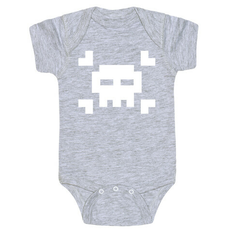 Black Skull Baby One-Piece