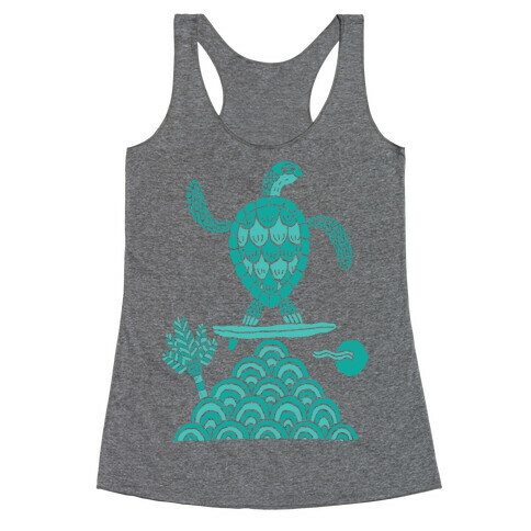 Surf Turtle Racerback Tank Top