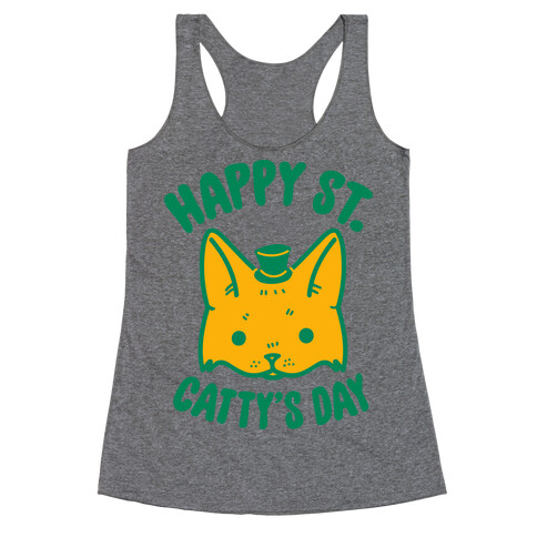 Happy St. Catty's Day Racerback Tank Top