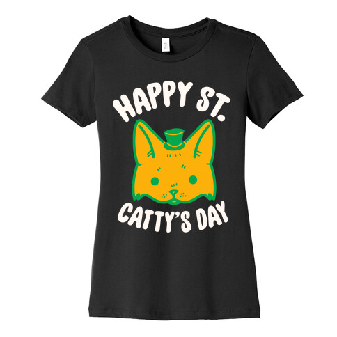 Happy St. Catty's Day Womens T-Shirt