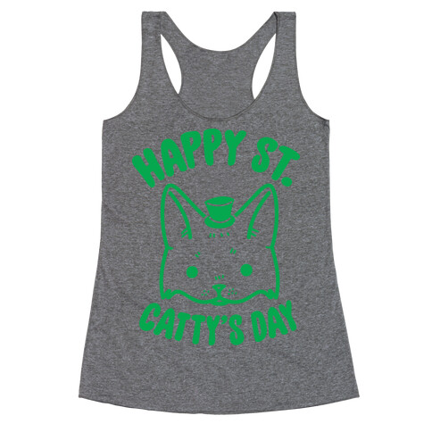 Happy St. Catty's Day Racerback Tank Top