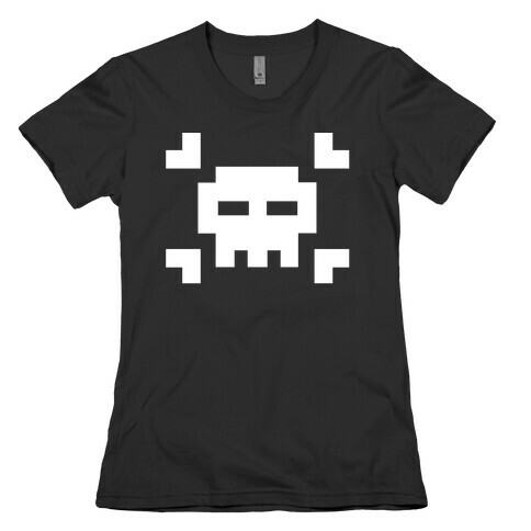 White Skull Womens T-Shirt